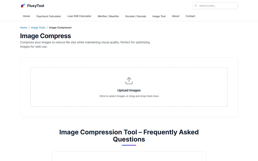 FluxyTool: Image compressor